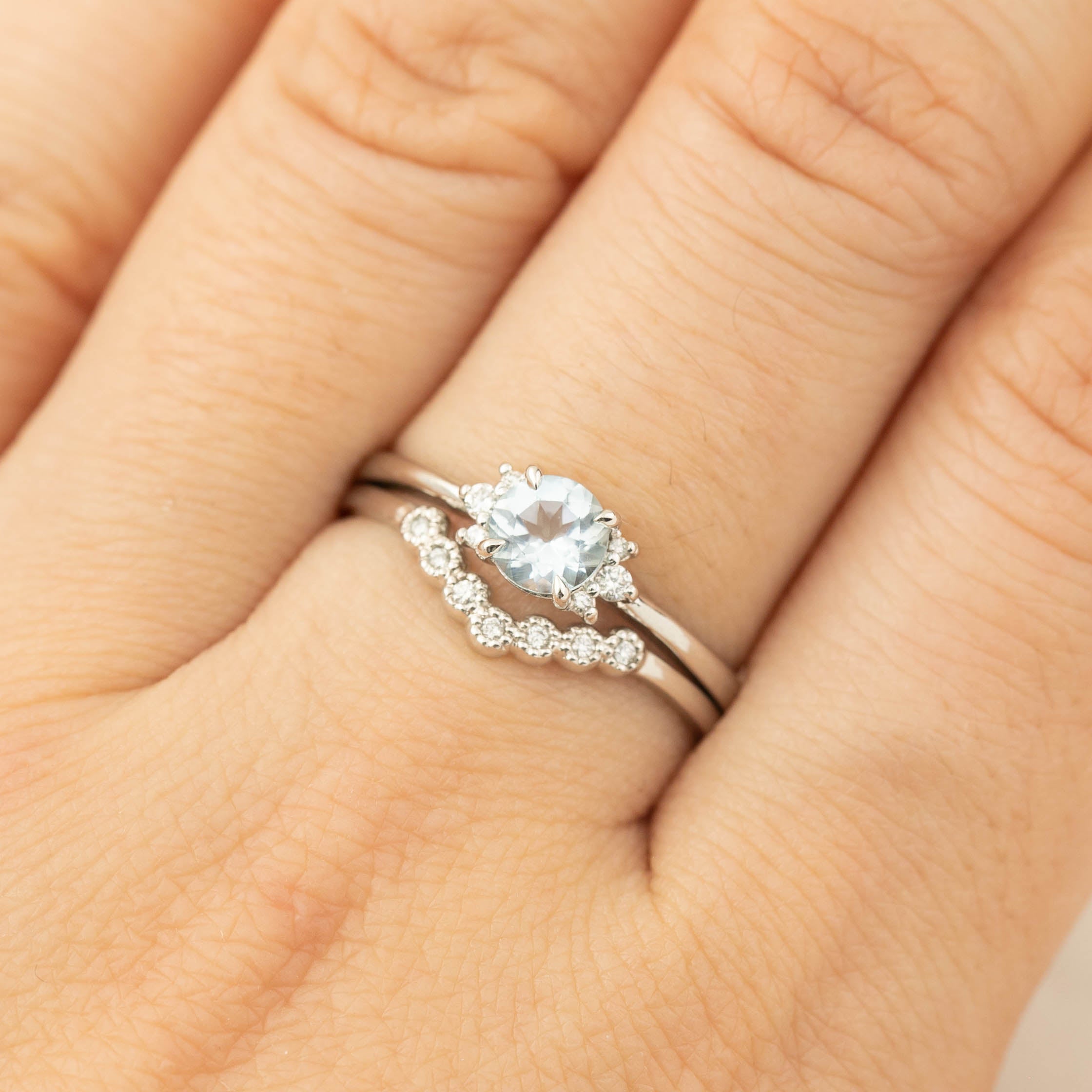 Lena Ring - Aquamarine