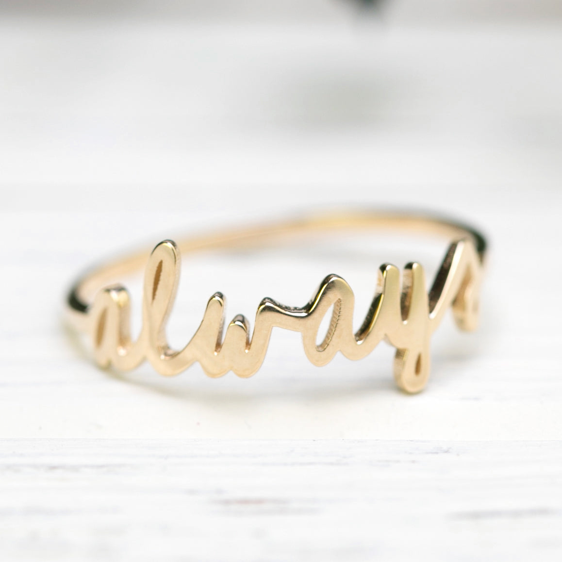 Solid Gold Always Ring