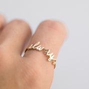 Solid Gold Always Ring