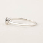 Moon& Star Ring - 0.44ct Queensland Sapphire, 14k white gold (One of a kind)