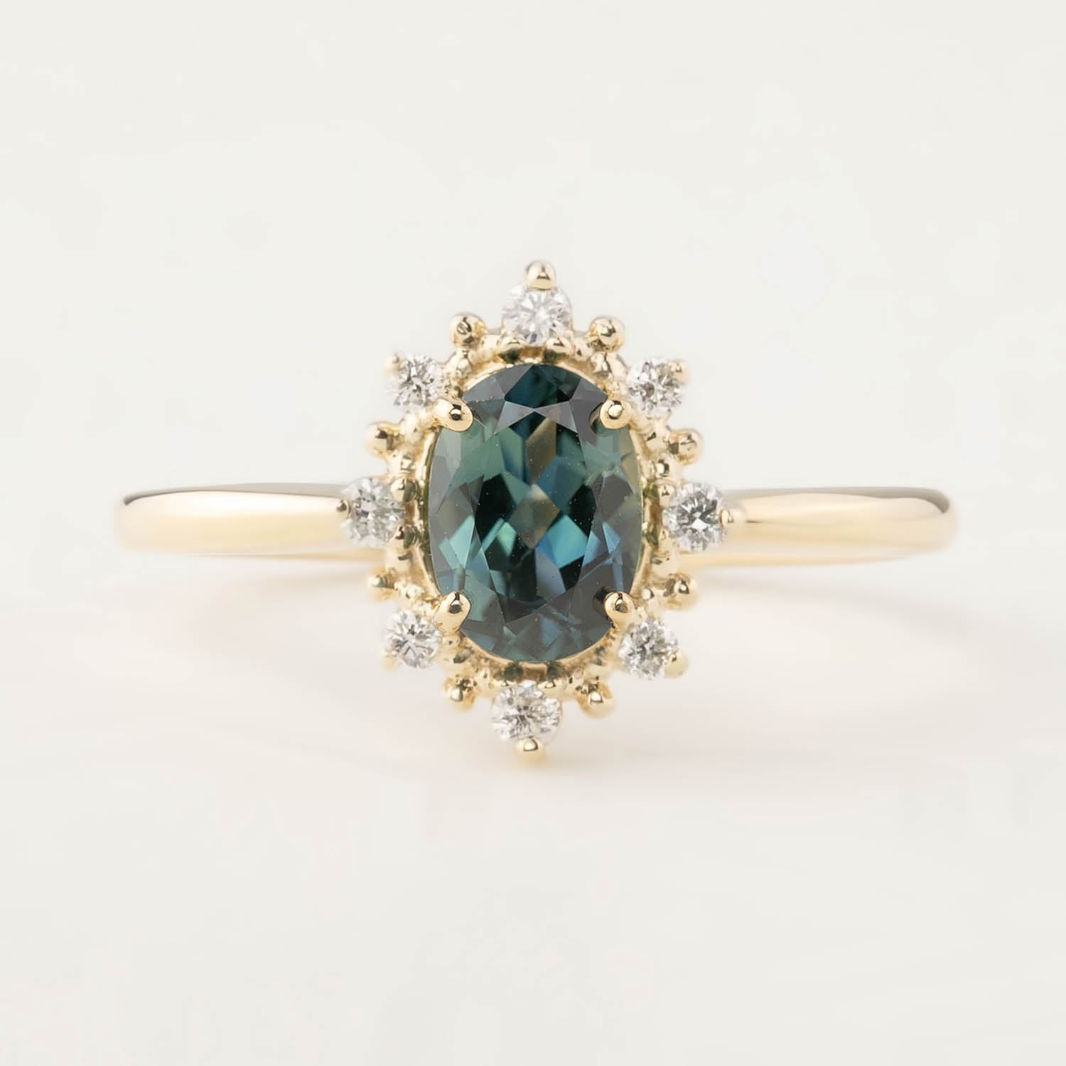 Victoria Ring - 0.98ct Peacock Queensland Sapphire (One of a kind)