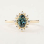 Victoria Ring - 0.98ct Peacock Queensland Sapphire (One of a kind)
