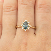 Victoria Ring - 0.98ct Peacock Queensland Sapphire (One of a kind)