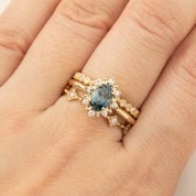 Victoria Ring - 0.98ct Peacock Queensland Sapphire (One of a kind)