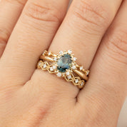 Victoria Ring - 0.98ct Peacock Queensland Sapphire (One of a kind)