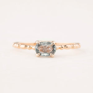 Candy Ring, 0.40ct Rose Unheated Sapphire, oval shape gemstone