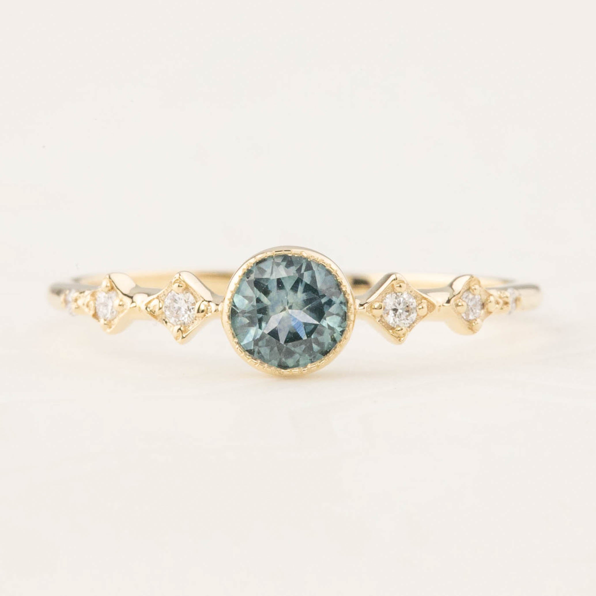 Celeste Ring, 0.45ct Montana Sapphire of your choice
