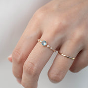 Celeste Ring, 0.45ct Montana Sapphire of your choice