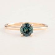 Jane Ring - 0.96ct Blue-Green Queensland Sapphire, 14k Rose Gold (One of a kind)