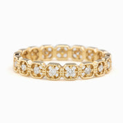 Milgrain Square Eternity Ring