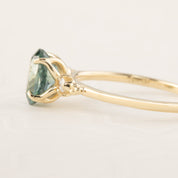 Estel Ring - 1.78ct Light Blue Green Montana Sapphire (One of a kind)