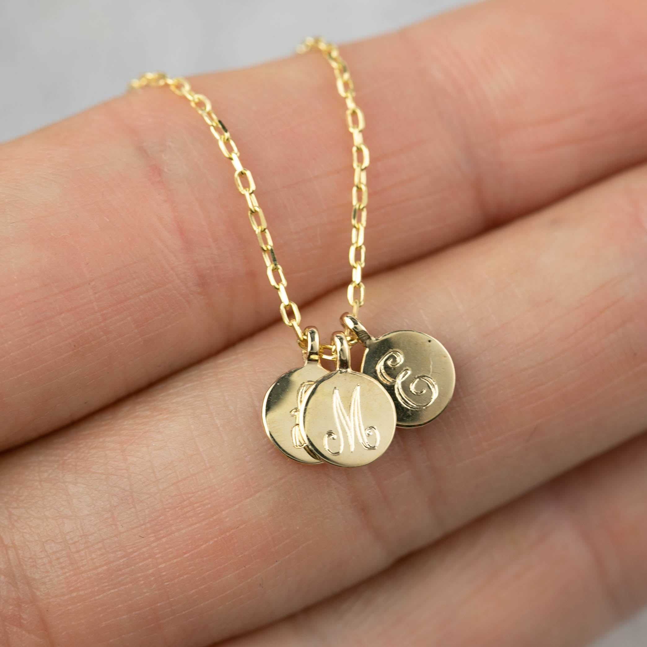 Dainty 9kt Solid Gold Initial Necklace - Lulu + Belle Jewellery