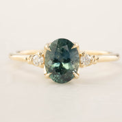 Estel Ring - 1.78ct Light Blue Green Montana Sapphire (One of a kind)