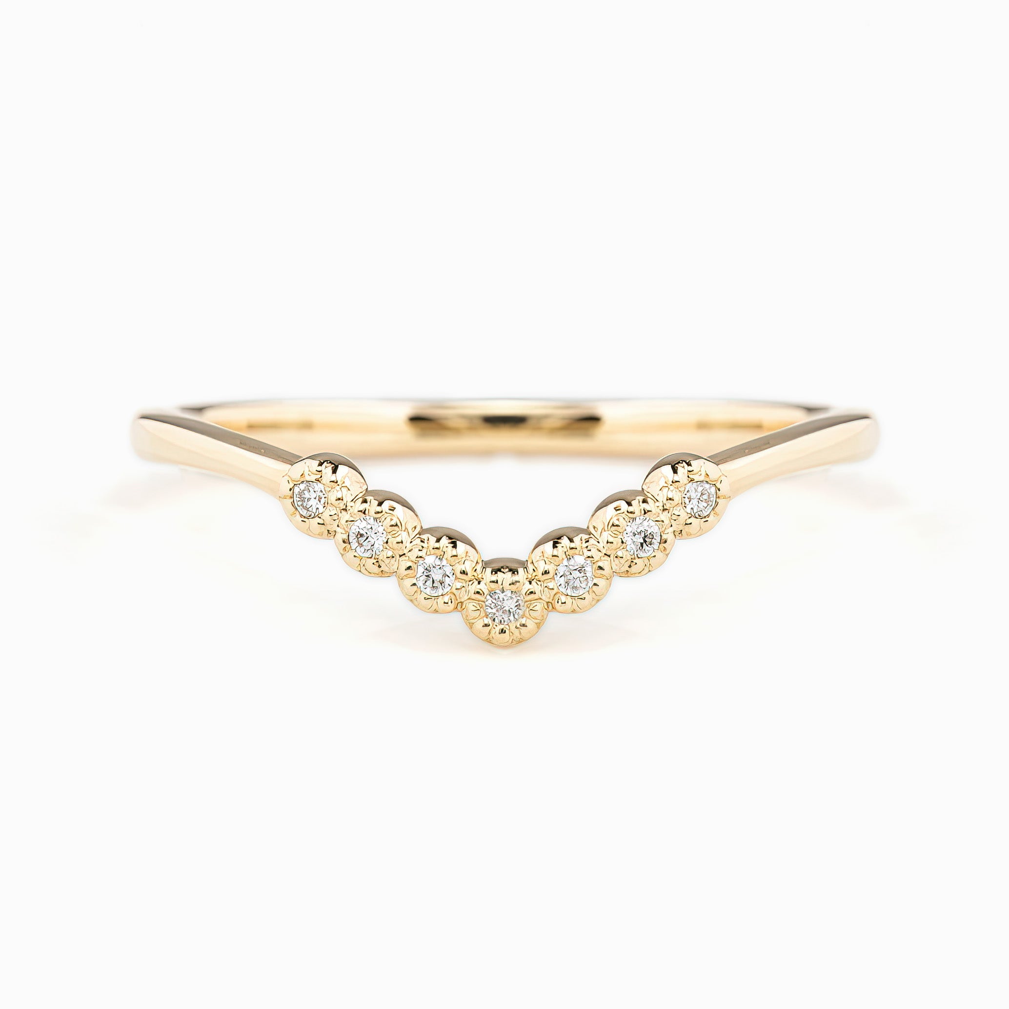 Dahlia Curved Ring