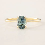 Nina Ring - 0.98ct Green Montana Sapphire (One of a kind)