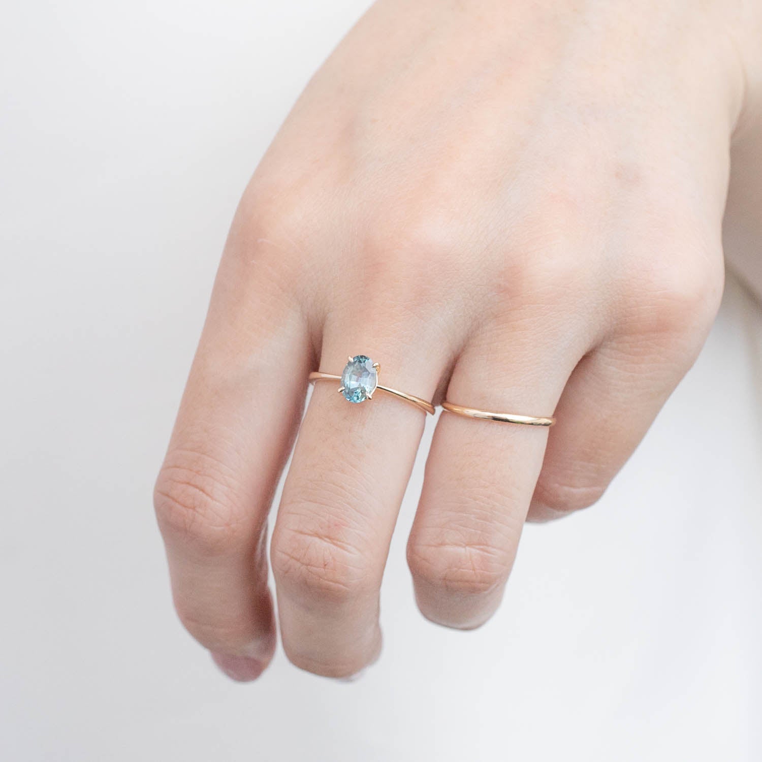 Nina Ring - 0.98ct Green Montana Sapphire (One of a kind)