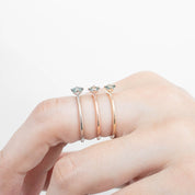 Alice Ring, 0.20ct Unheated Sapphire of your choice