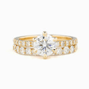 Maria Luxe Ring, IGI Certified 1.3ct Lab Diamond, 14K Yellow Gold (One of a kind)