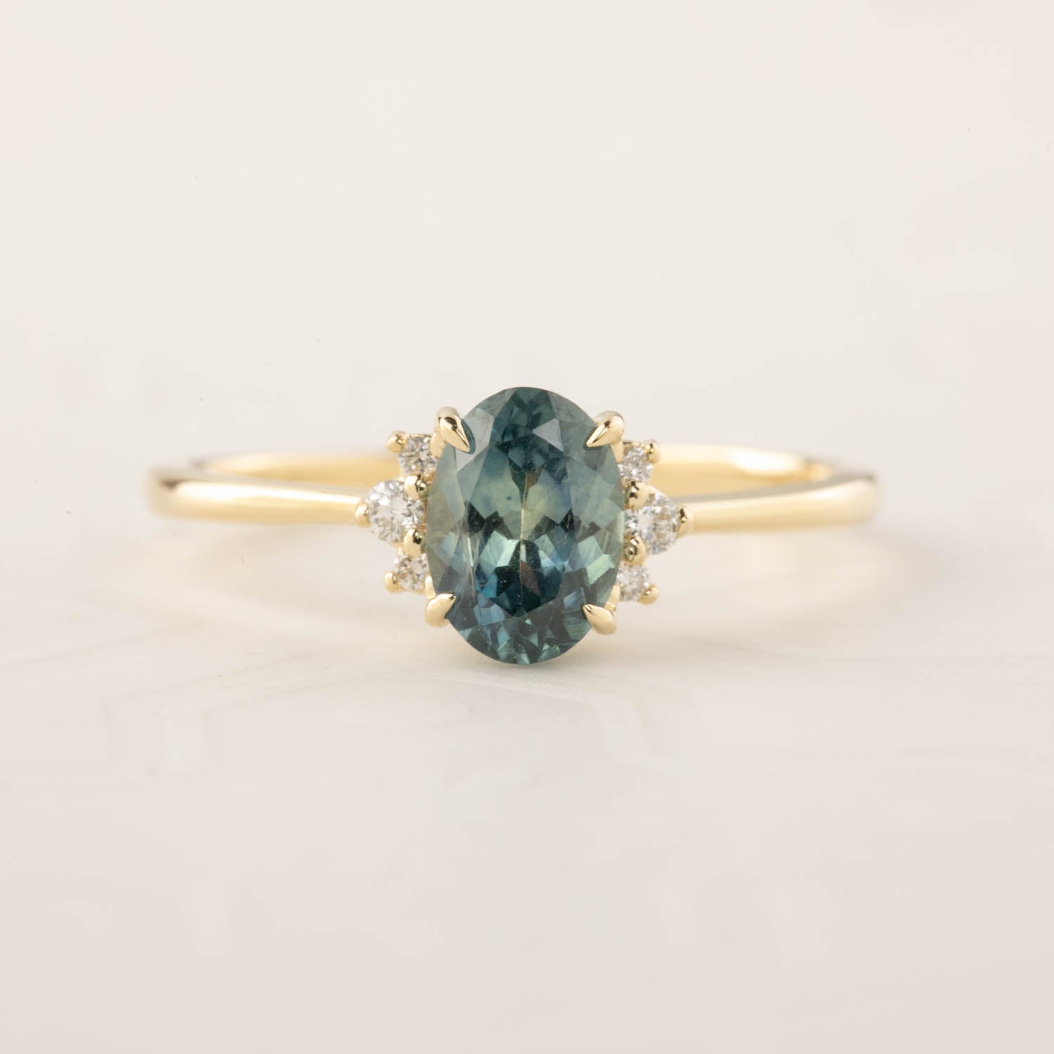 Lena Ring -1.2ct Green Montana Sapphire (One of a kind)