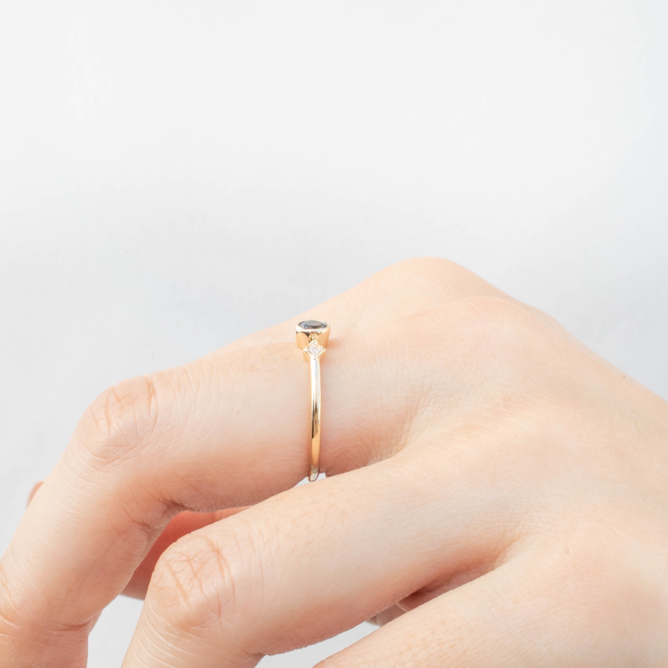 Moon & Star Ring, 0.35ct Queensland Sapphire of your choice
