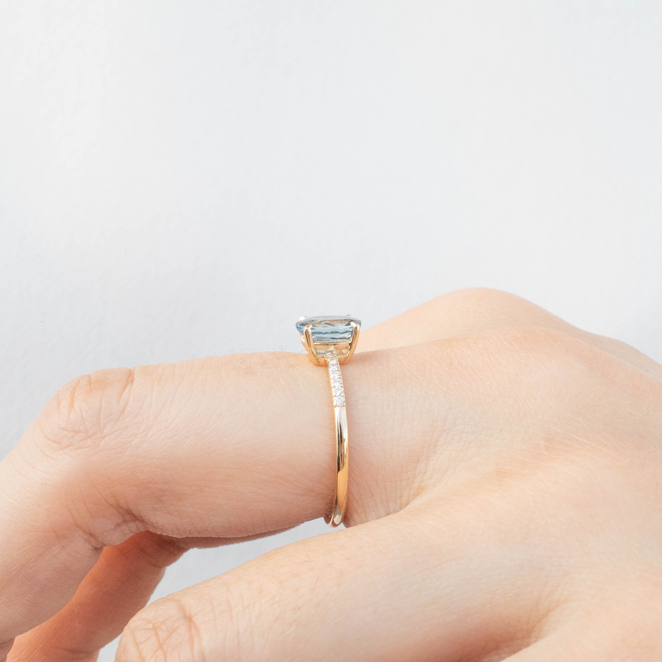 Audrey Ring - 1.12ct Ceylon Blue Sapphire (One of a kind)