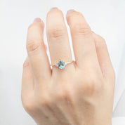 Emilie Ring - 0.84ct Pear Cut Blue Montana Sapphire (One of a kind)
