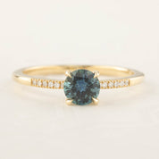 【一点物】オードリーリング ・0.75ct・モンタナ産ブルーサファイア・K14YG