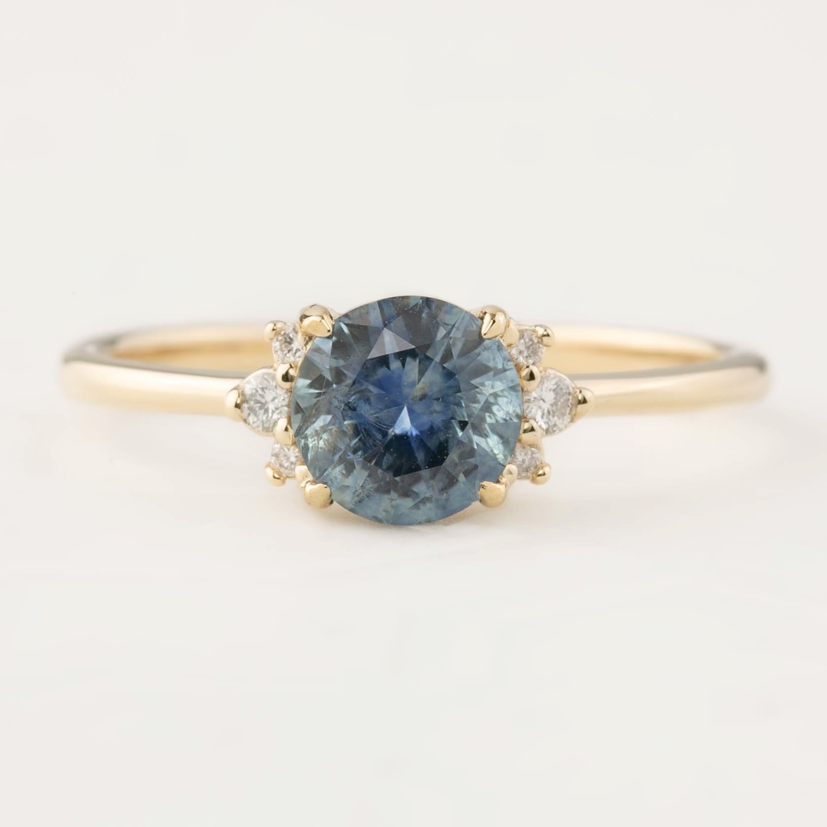Lena Ring - 1ct Blue Montana Sapphire (One of a kind)