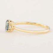 Lena Ring - 1ct Blue Montana Sapphire (One of a kind)