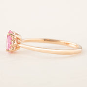 Lena Ring 0.7ct Pink Sapphire, 14k Rose Gold (One of a kind)