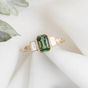 Edith Ring, 1.43/1.39ct Madagascar Sapphire