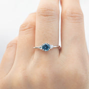 Emilie Ring - 0.84ct Blue Montana Sapphire (One of a kind)