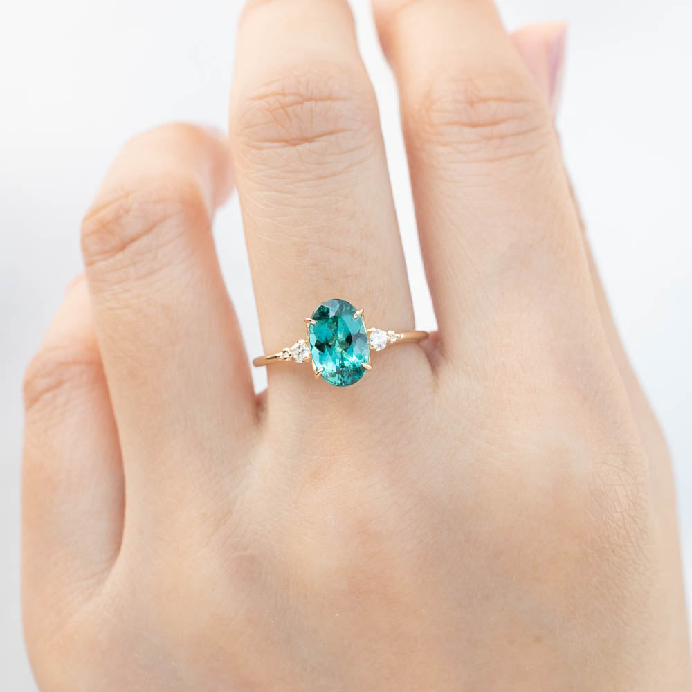 【即日配送】エステルリング ・1.65ct・グリーントルマリン・K14YG
