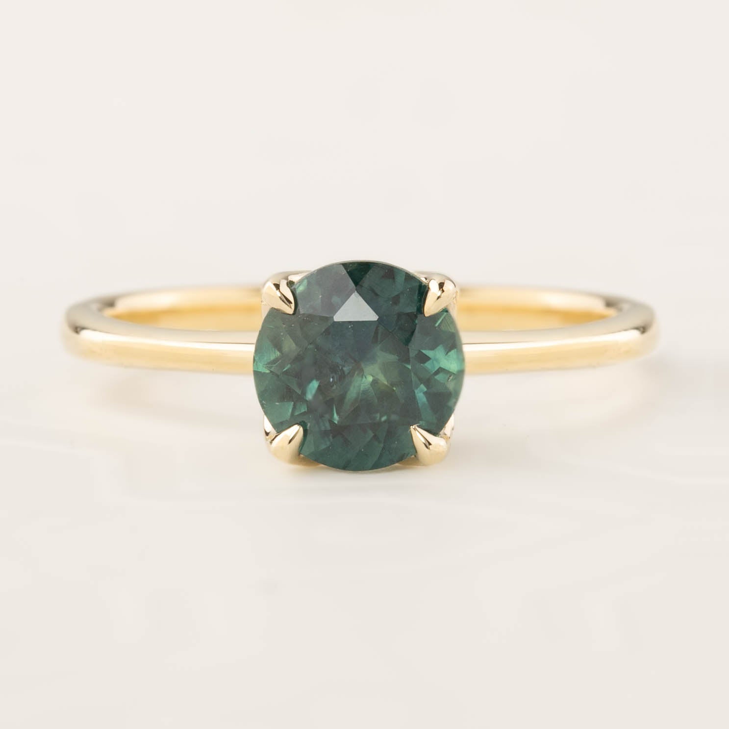 Sara Ring - 1.5ct Parti Blue Green Montana Sapphire (One of a kind)