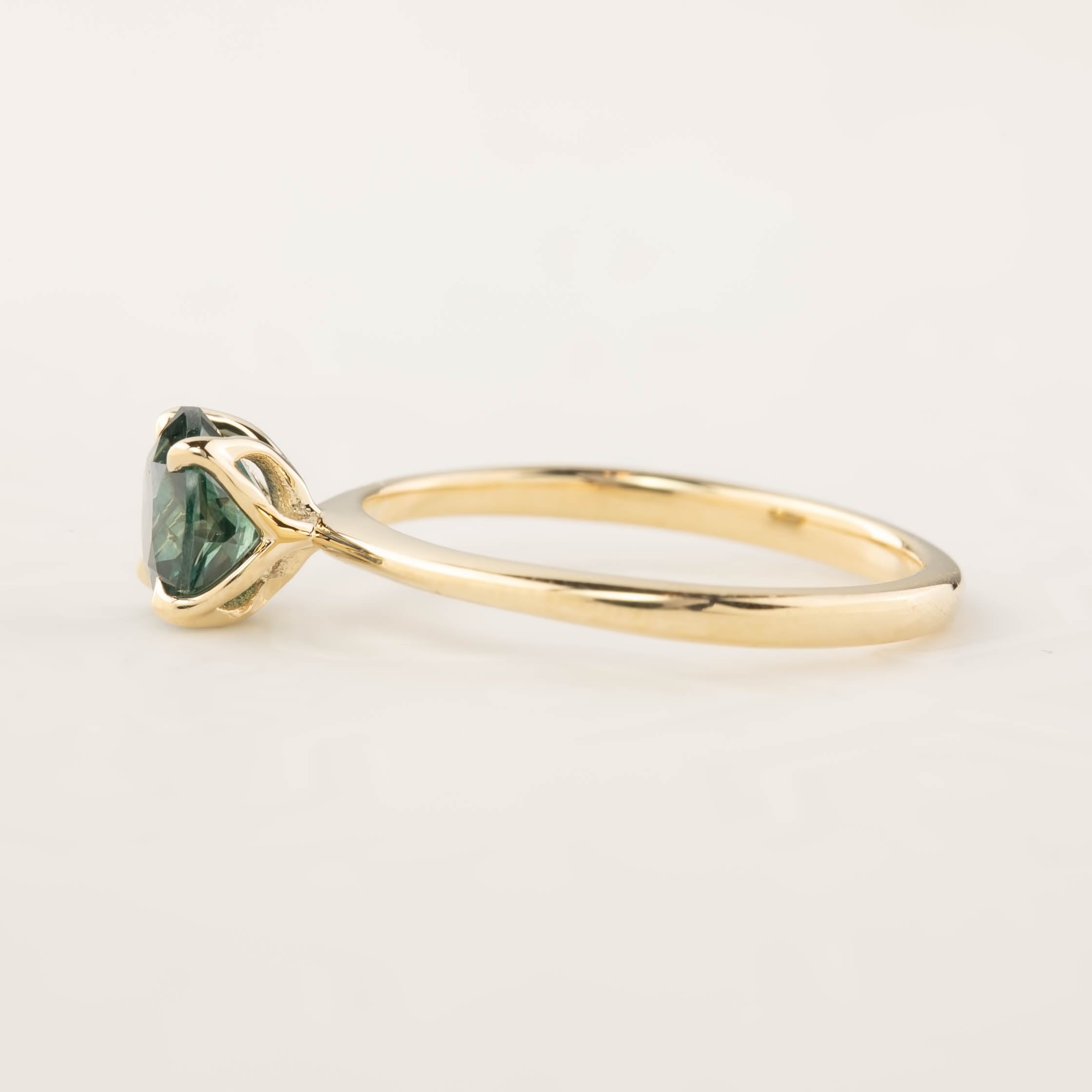 Sara Ring - 1.5ct Parti Blue Green Montana Sapphire (One of a kind)