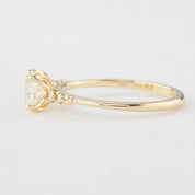 Estel Fleur Four Prongs Ring - 0.90ct White Montana Sapphire (One of a kind)
