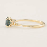 Estel Luxe Ring - 1.16ct Blue Green Montana Sapphire (One of a kind)