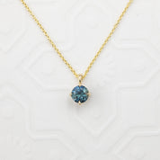 Alice Necklace 5mm Montana Sapphire (One of a kind)