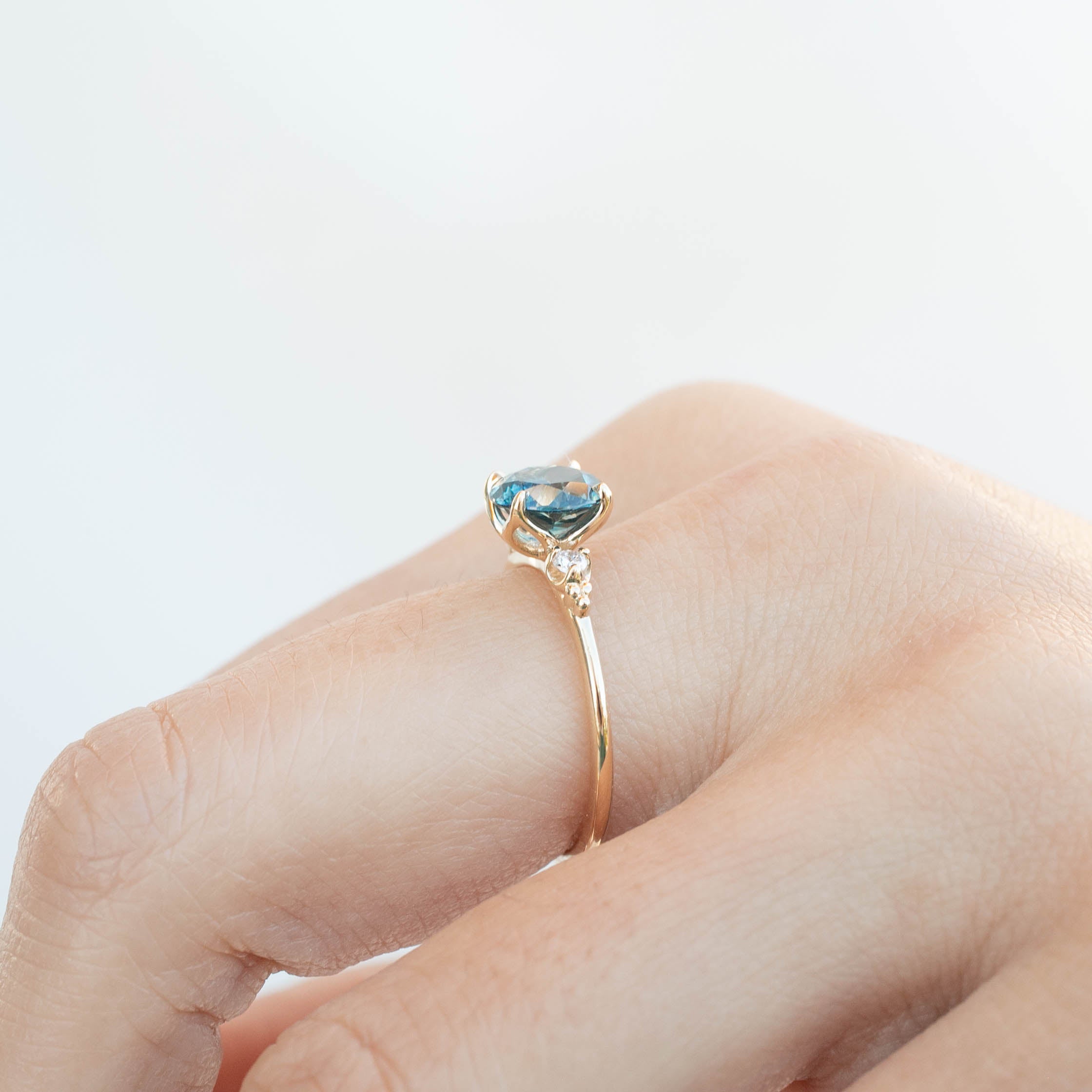 Estel Ring - 1.58ct Parti Blue Montana Sapphire