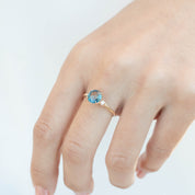 Estel Ring - 1.58ct Parti Blue Montana Sapphire