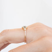 Agatha Ring - 0.75ct Parti Light Aqua-Blue and Yellow Montana Sapphire (One of a kind)