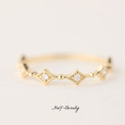 Star Diamond Eternity Ring