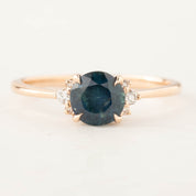 Lena Ring -1.17ct Teal Montana Sapphire, 14k Rose Gold (One of a kind)