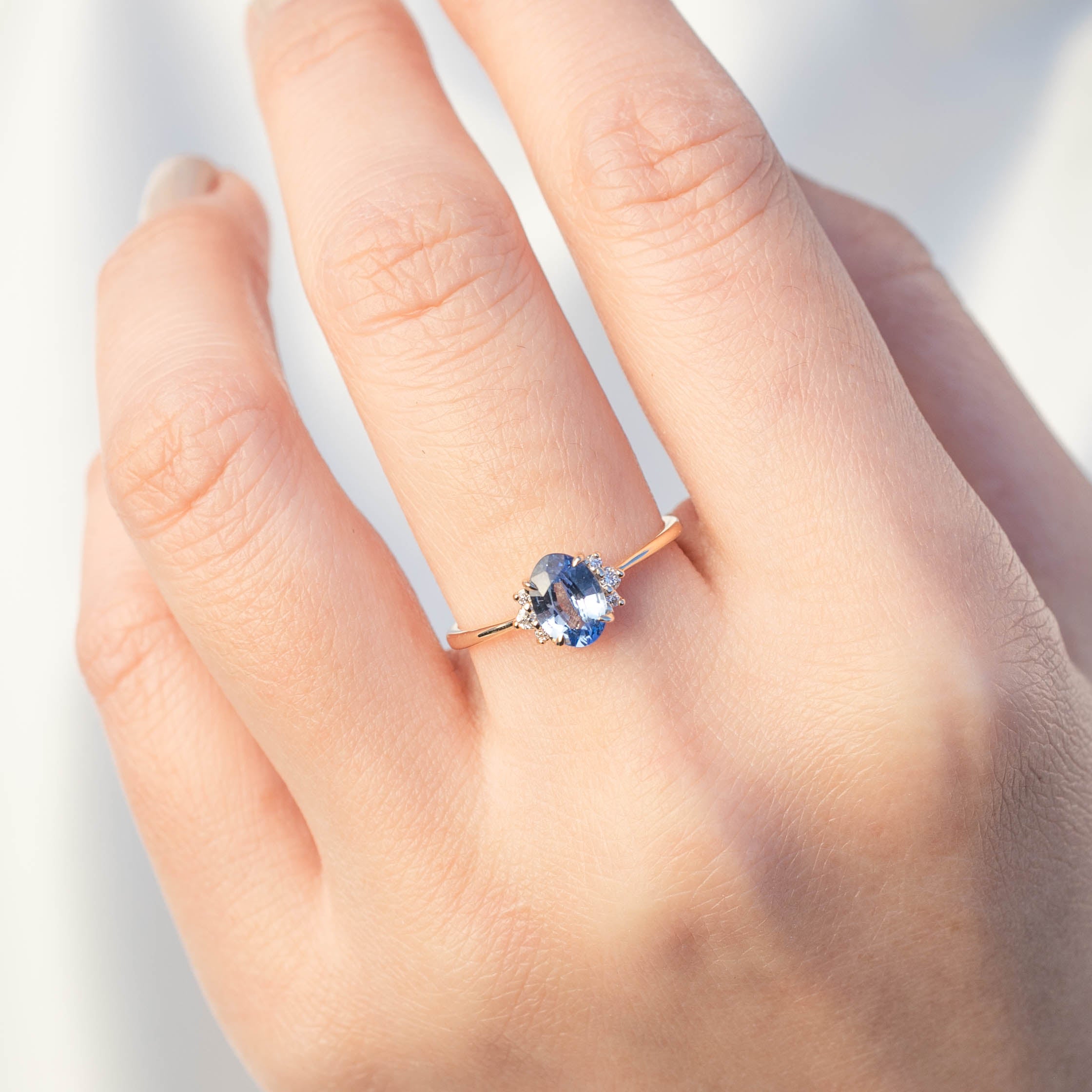 Lena Ring - 0.94ct Ceylon Blue Sapphire (One of a kind)