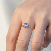 Lena Ring - 0.94ct Ceylon Blue Sapphire (One of a kind)