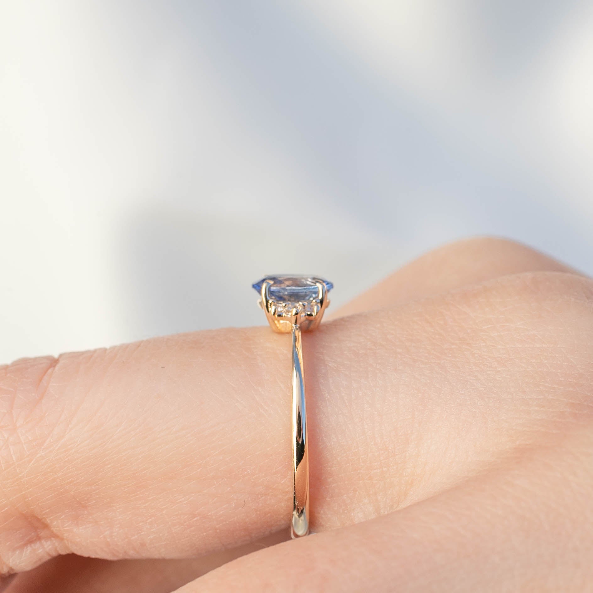 Lena Ring - 0.94ct Ceylon Blue Sapphire (One of a kind)