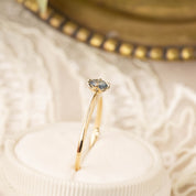 Alice Ring, 0.20ct Unheated Sapphire of your choice