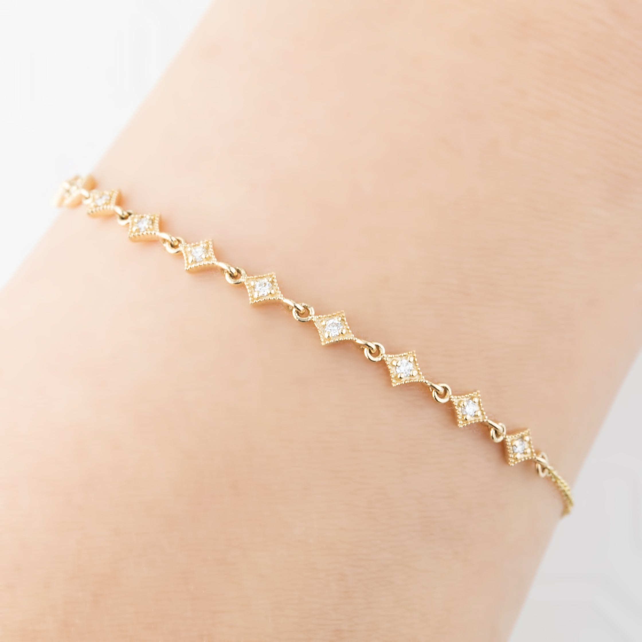 マルチスター ダイヤモンド ブレスレット
