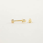 ダリアピアス 誕生石1.5mm（キッズ用）