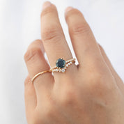 【一点物】サブリナリング ・1.89ct・加熱モンタナ産ブルーサファイア・K14YG